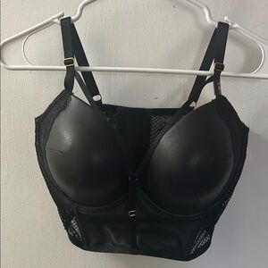 Victoria's Secret Black Full-Coverage Bra with Adjustable Straps
